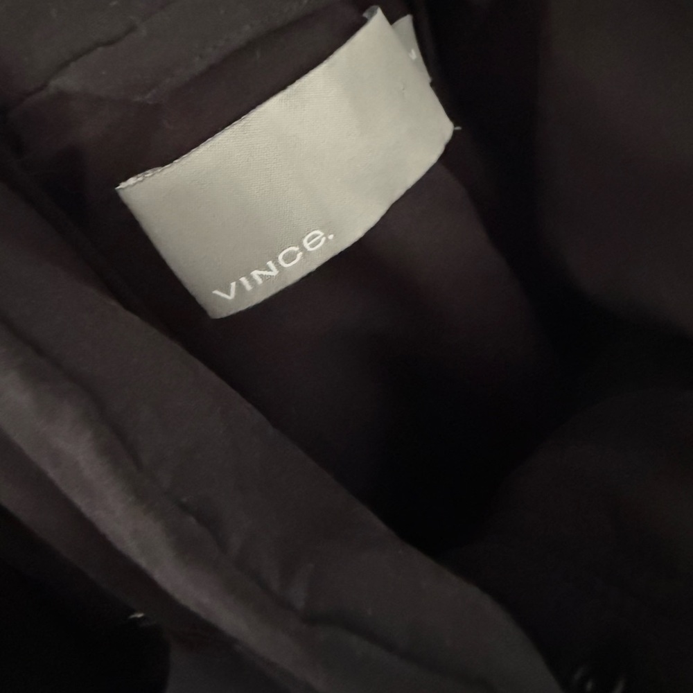 VINCE Mens Black Full Zip Hooded Down Parka Jacket Coat Size M - Picture 4 of 12